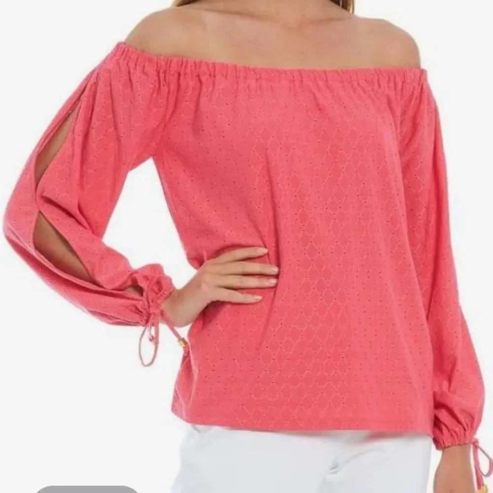 MICHAEL Kors Eyelet Off Shoulder Top
